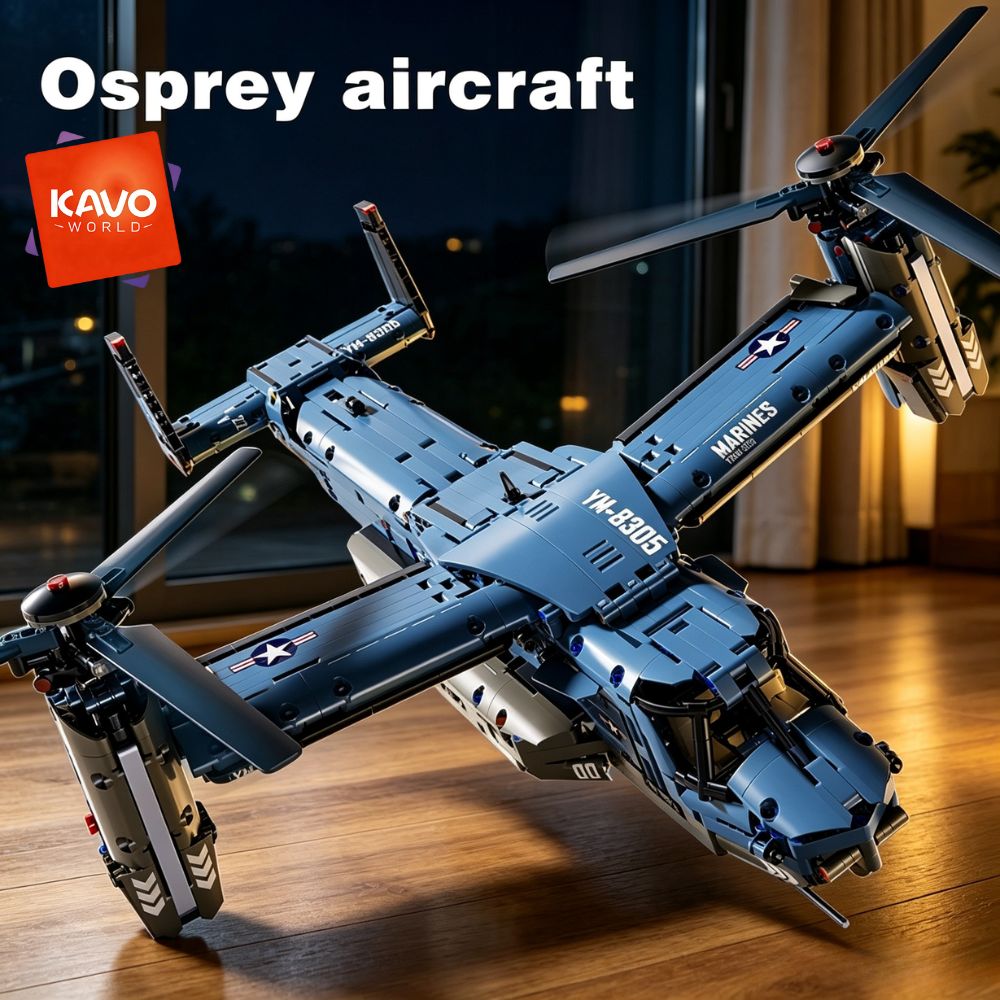 Jjrc Drone X12 - مجموعة مكعبات بناء طائرة V-22 Osprey