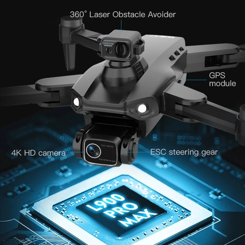 L900 Pro MAX GPS Drone 4K Prof - مراجعة Drone Gimbal Brushless وسعره
