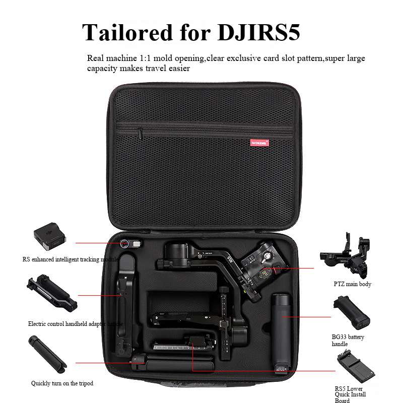 حقيبة كتف لـ DJI RS 5، صندوق ت - مراجعة Drone Gimbal Case وسعره