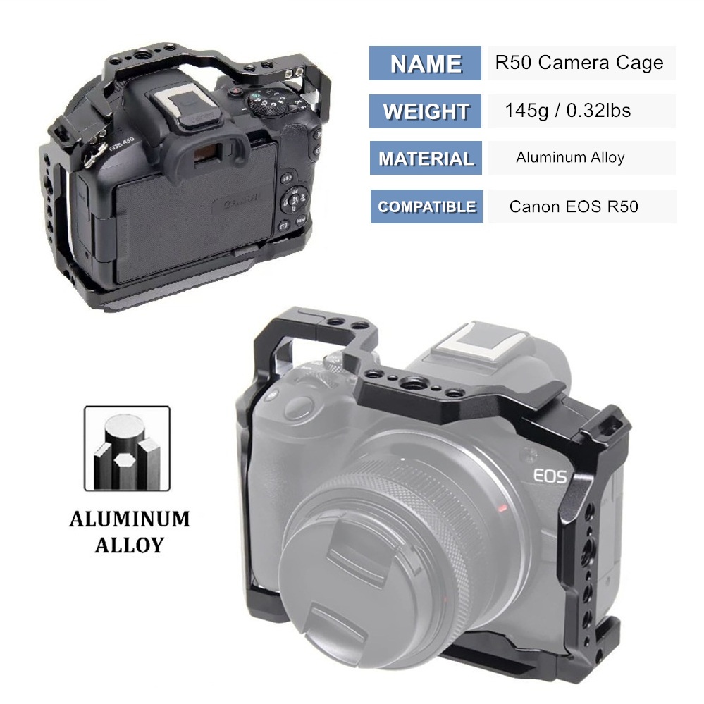 قفص كاميرا R50 لكاميرا كانون E - مراجعة Canon Camera Eos R50 وسعره